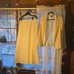 Tiana B. Cream Skirt Set